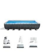 Intex Ultra Frame Rectangular Above Ground Swimming Pool Set - Image 6