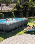 Intex Ultra Frame Rectangular Above Ground Swimming Pool Set - Image 7