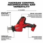 MILWAUKEE Cordless Tool Combination Kit: 4 Tools, 18 V DC Volt, Battery Included, M18™, M18™, 2PYZ8 - Image 8