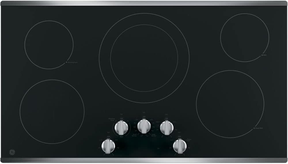 GE 36" Built-In Electric Cooktop JP3036SLSS