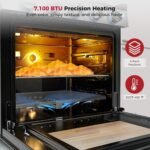 Camplux 21 Inches RV Stove Gas Range Oven 3 Burners Cooktop - Image 3