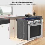 Camplux 21 Inches RV Stove Gas Range Oven 3 Burners Cooktop - Image 7