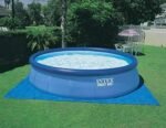 Intex 18' x 48" Inflatable Above Ground Swimming Pool with Ladder, Pump - Image 2