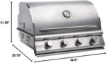 Blaze 32 In. 4 Burner Prelude LBM Gas Grill - Image 7