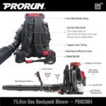 PRORUN PBB2884 Gas Backpack Leaf Blower - Image 2