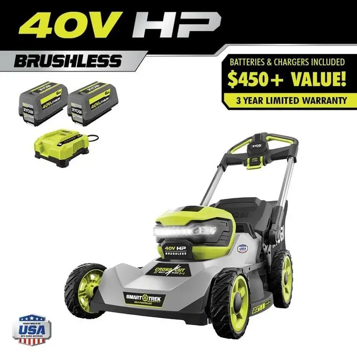 5b39ad82-ab9d-47aa-81f9-9608428a6f66 40V HP Brushless 21" Self-Propelled Multi-Blade Mower Kit - Image 1