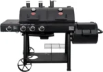 Char-Griller Texas Trio 3-Burner Dual Fuel Grill with Smoker