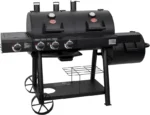 Char-Griller Texas Trio 3-Burner Dual Fuel Grill with Smoker - Image 6