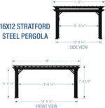 Stratford Traditional Steel Pergola - Image 5