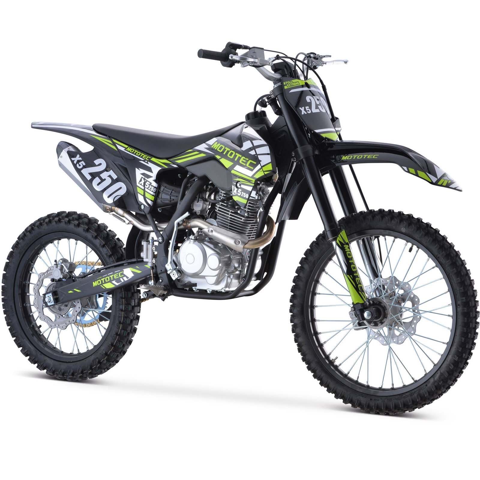623 MotoTec X5 250cc 4-Stroke Gas Dirt Bike - Image 1