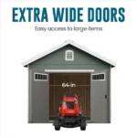 Heartland Asheville 10-ft x 12-ft Gable Style Wood Outdoor Storage Shed - Image 7