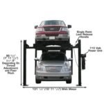 Atlas Pro9000 4 Post Lift with RJ6 Rolling Jacks - Image 3