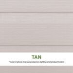 Lifetime Lockable Polyethylene Outdoor Storage Shed, 10' x 8', Tan & Brown (60005) - Image 7