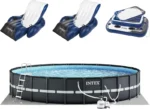 Intex Ultra XTR Round Frame Pool with Pump, Cooler, and Floats (2 Pack)