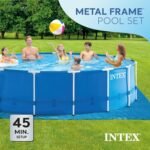 Intex 15' x 48' Metal Frame Above Ground Pool Set - Image 5