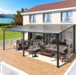 Aecojoy 20'x12' Wall Mounted Gazebos Pergola - Image 4