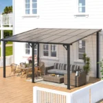 Aecojoy Aluminum Pergola with Canopy - Image 2