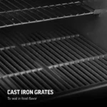 Char-Griller Texas Trio 3-Burner Dual Fuel Grill with Smoker - Image 2