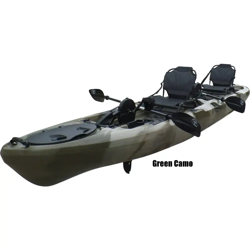 BKC PK14 14' Tandem Sit-On-Top Pedal Drive Kayak