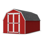 Little Cottage Co. 8 x 16 Foot Value Gambrel Barn with 4 Foot Sidewalls - Precut Kit