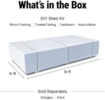 Handy Home Products Windemere 10x12 Do-it-Yourself Wooden Storage Shed with Floor, Beige - Image 6