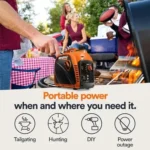 Generac 8251 GP2500i 2,500-Watt Gas Powered Portable Inverter Generator - Compact and Lightweight Design - Produces Clean, Stable Power - COsense Technology - CARB Compliant - Orange/Black - Image 2