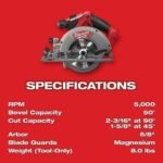 Milwaukee M18 FUEL 18V Lithium-Ion Brushless Cordless Combo Kit with Two 5.0 Ah Batteries, 1 Charger, 2 Tool Bags (7-Tool) - Image 5