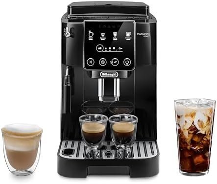 De'Longhi Magnifica Start Automatic Espresso Machine with Manual Milk Frother & Built in Grinder - 3 One-Touch Recipes, Easy-to-Clean, Home Barista Coffee Maker for Lattes, Cappuccino, Iced Coffee
