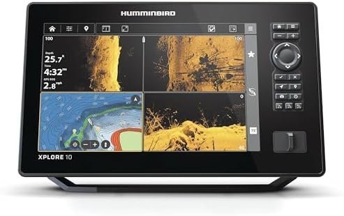 Humminbird XPLORE 10 GPS Fish Finder with Transducer, MEGA Side Imaging+ & HD Touchscreen Display