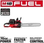Chainsaws For Milwaukee 2827-22 M18 FUEL 18V 20" Dual Battery Chainsaw Kit,Tool and Equipment,with toolbox - Image 4