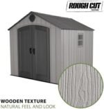 Lifetime Outdoor Storage Shed, 8 x 10 Foot, Gray - Image 5