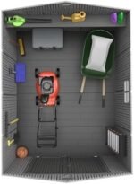 Lifetime Outdoor Storage Shed, 8 x 10 Foot, Gray - Image 7