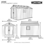 Lifetime 8 Ft. X 12.5 Ft. Outdoor Storage Shed - 60305 - Image 4