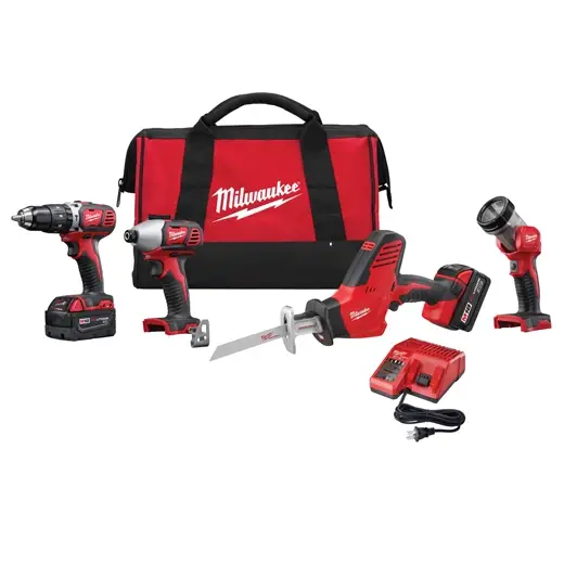 b892236e33834a11b7ecb20f12d64285 M18™ Cordless LITHIUM-ION 4-Tool Combo Kit - Image 1