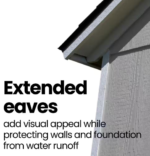 Handy Home Meridian Wooden Storage Shed - Multiple Sizes - Image 6