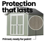 Handy Home Meridian Wooden Storage Shed - Multiple Sizes - Image 4