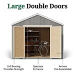 Little Cottage Co. Pre-Cut 12x12 Value Gable Shed Kit - Image 5